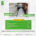 Artesian Well with Taps and Ablution Spaces in India